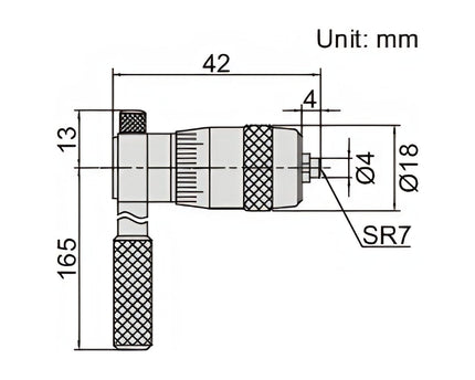 INSIZE Measuring Equipment Insize Tubular Inside Micrometer 25-50mm Range Series 3221-50