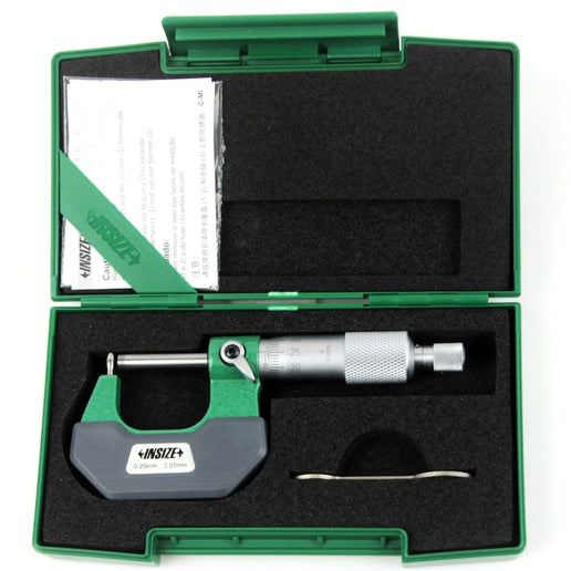 INSIZE Measuring Equipment Insize Type B Cylindrical Anvil Tube Micrometer 0-25mm Range Series 3261-25BA