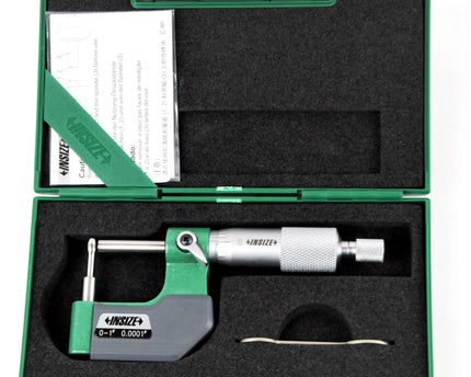 INSIZE Measuring Equipment Insize Type D Cylindrical Anvil Micrometer 0-1" Range Series 3261-1D