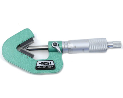 INSIZE Measuring Equipment Insize V Shape Anvil Micrometer 0.04-0.6" Range Series 3290-063