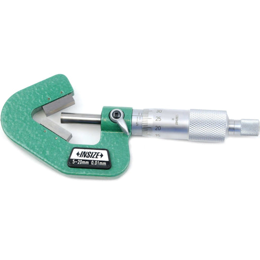 INSIZE Measuring Equipment Insize V Shape Anvil Micrometer 5-20mm Range Series 3290-203A