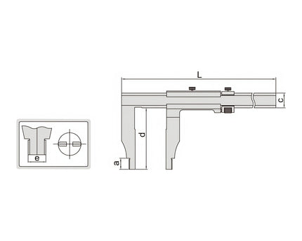 INSIZE Measuring Equipment Insize Vernier Caliper 0-1000mm/0-40" Range Series 1208-1024