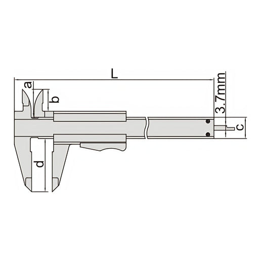 INSIZE Measuring Equipment Insize Vernier Caliper 0-150mm/0-6" Range Series 1223-1502