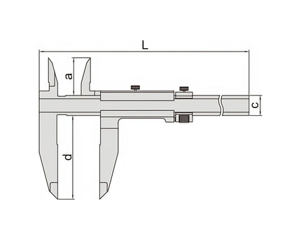 INSIZE Measuring Equipment Insize Vernier Caliper 0-24" Range Series 1210-614
