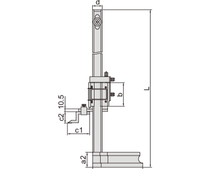 INSIZE Measuring Equipment Insize Vernier Height Gauge 0-600mm / 0-24" Range Series 1250-600