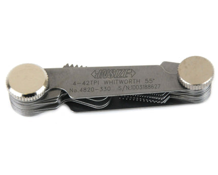 INSIZE Measuring Equipment Insize Whitworth 55° Screw Pitch Gauge 4-42TPI Range Series 4820-330