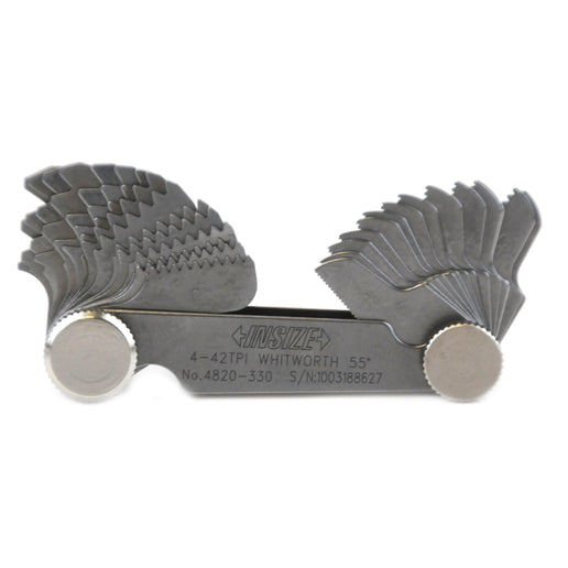 INSIZE Measuring Equipment Insize Whitworth 55° Screw Pitch Gauge 4-42TPI Range Series 4820-330