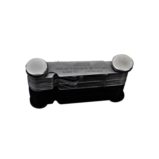 INSIZE Thread Pitch Gauge Insize Metric 60° & Unified 60° Screw Pitch Gauge 0.4-7mm/4-42TPI Series 4820-552