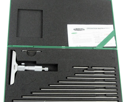 INSIZE Measuring Equipment Insize Metric Depth Micrometer 0-300mm Range Series 3240 - 300