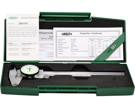 INSIZE Measuring Equipment INSIZE Metric Dial Caliper  0-150mm Range Series 1311-150A
