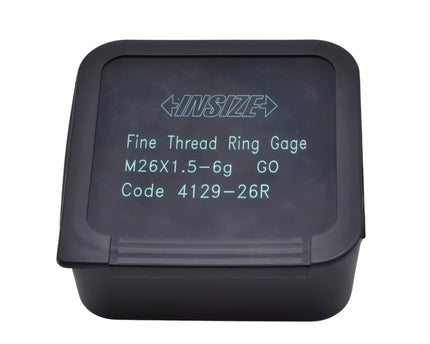 Insize Metric Fine Thread Ring Gauge GO M26 x 1.5 Class 6g Series 4129-26R - INSIZE Australia