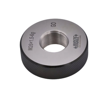 Insize Metric Fine Thread Ring Gauge GO M26 x 1.5 Class 6g Series 4129-26R - INSIZE Australia