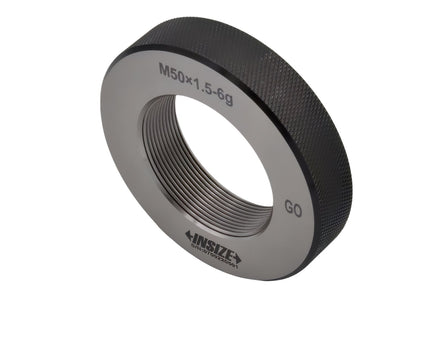 Insize Metric Fine Thread Ring Gauge GO M50 x 1.5 Class 6g Series 4129-50R - INSIZE Australia