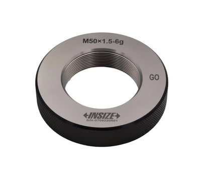 Insize Metric Fine Thread Ring Gauge GO M50 x 1.5 Class 6g Series 4129-50R - INSIZE Australia