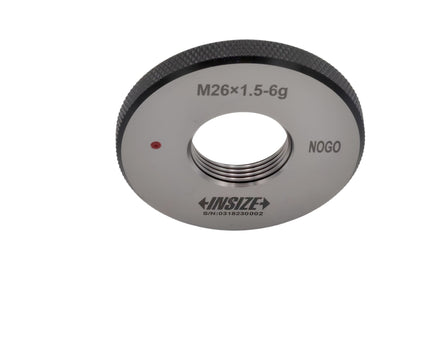 Insize Metric Fine Thread Ring Gauge NOGO M26 x 1.5 Class 6g Series 4129-26RN - INSIZE Australia