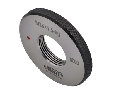 Insize Metric Fine Thread Ring Gauge NOGO M26 x 1.5 Class 6g Series 4129-26RN - INSIZE Australia