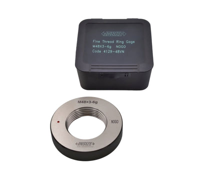 Insize Metric Fine Thread Ring Gauge NOGO M48 x 3 Class 6g Series 4129-48VN - INSIZE Australia