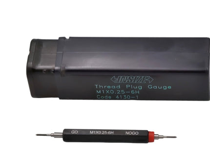 Insize Metric Thread Plug Gauge GO & NOGO M1 x 0.25 Class 6H Series 4130-1 - INSIZE Australia