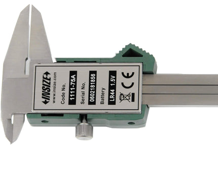 INSIZE Measuring Equipment Insize Mini Digital Caliper 0-75mm/0-3" Range Series 1111-75A