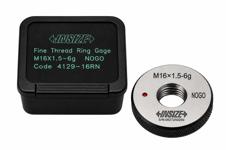 Insize NOGO Thread Ring Gauge M16X1.5 Series 4129-16RN - INSIZE Australia