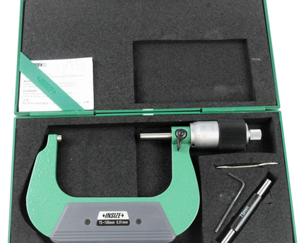 INSIZE Measuring Equipment Insize Outside Micrometer Quick Feeding 75-100mm Range Series 3208-100B