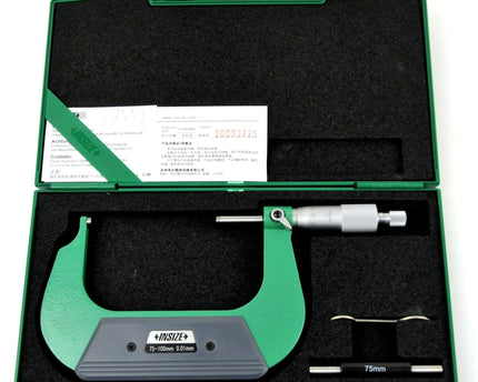 INSIZE Measuring Equipment Insize Spherical Anvil Tube Micrometer 75-100mm Type A Series 3260-100A