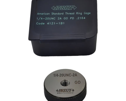 INSIZE Measuring Equipment Insize Thread GO Ring Gauge 1/4"-20 UNC Series 4121-1B1