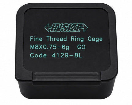 Insize Thread GO Ring Gauge M8 x 0.75mm Series 4139-8L - INSIZE Australia