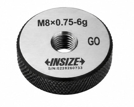Insize Thread GO Ring Gauge M8 x 0.75mm Series 4139-8L - INSIZE Australia