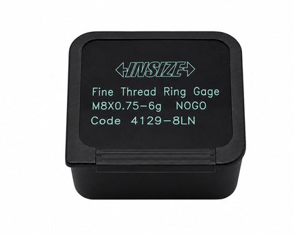 Insize Thread NOGO Ring Gauge M8 x 0.75mm Series 4139-8LN - INSIZE Australia