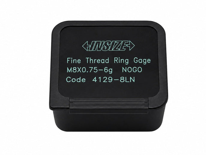 Insize Thread NOGO Ring Gauge M8 x 0.75mm Series 4139-8LN - INSIZE Australia