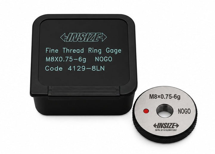 Insize Thread NOGO Ring Gauge M8 x 0.75mm Series 4139-8LN - INSIZE Australia