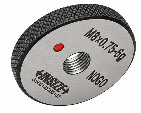 Insize Thread NOGO Ring Gauge M8 x 0.75mm Series 4139-8LN - INSIZE Australia