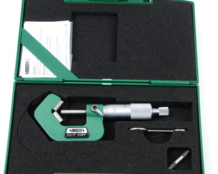 INSIZE Measuring Equipment Insize V Shape Anvil Micrometer 0.2-1" Range Series 3290-105