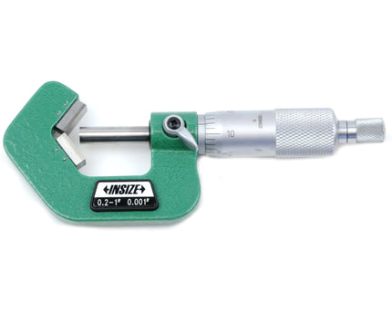 INSIZE Measuring Equipment Insize V Shape Anvil Micrometer 0.2-1" Range Series 3290-105