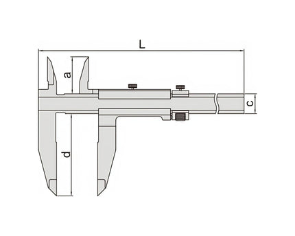 INSIZE Measuring Equipment Insize Vernier Caliper 0-24" Range Series 1210-614