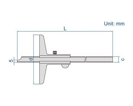 INSIZE Measuring Equipment Insize Vernier Depth Gauge 0-300mm Range Series 1240-3001